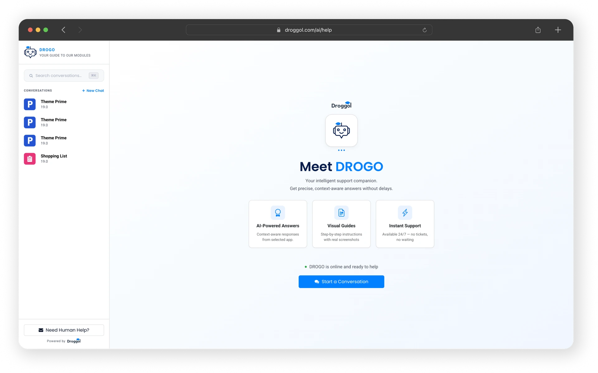 DROGO SCREEN